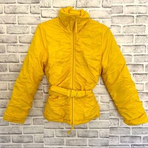 Lightweight puffer women’s jacket yellow Small